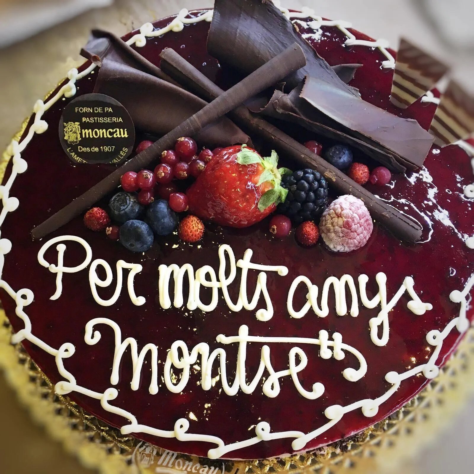 Mousse de fruits vermells